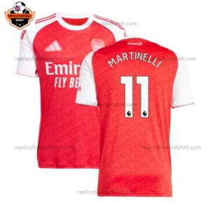 Arsenal Home Men Replica Football Shirt 2025/26 MARTINELLI 11 Printed Full View