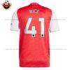Arsenal Home Men Replica Football Shirt 2025/26 RICE 41 Printed Back View