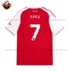 Arsenal Home Kid Replica Football Kit 2025/26 SAKA 7 Printed Back View
