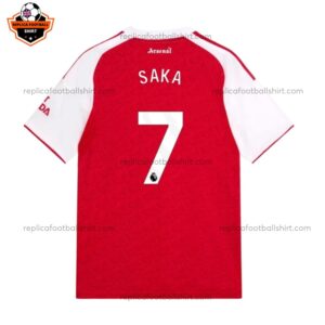 Arsenal Home Kid Replica Football Kit 2025/26 SAKA 7 Printed Back View