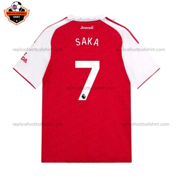 Arsenal Home Kid Replica Football Kit 2025/26 SAKA 7 Printed Back View