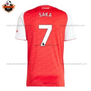 Arsenal Home Men Replica Football Shirt 2025/26 SAKA 7 Printed Back View