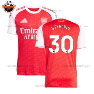 Arsenal Home Men Replica Football Shirt 2025/26 Sterling 30 Printed Full View
