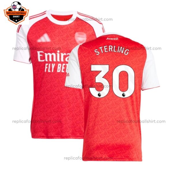 Arsenal Home Men Replica Football Shirt 2025/26 Sterling 30 Printed Full View