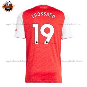 Arsenal Home Men Replica Football Shirt 2025/26 TROSSARD 19 Printed Back View