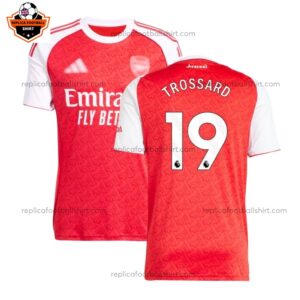 Arsenal Home Men Replica Football Shirt 2025/26 TROSSARD 19 Printed Full View