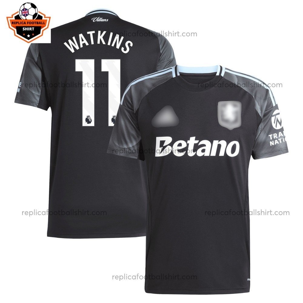 Aston Villa Away Men Replica Football Shirt 2025/26 WATKINS 11 - Over View