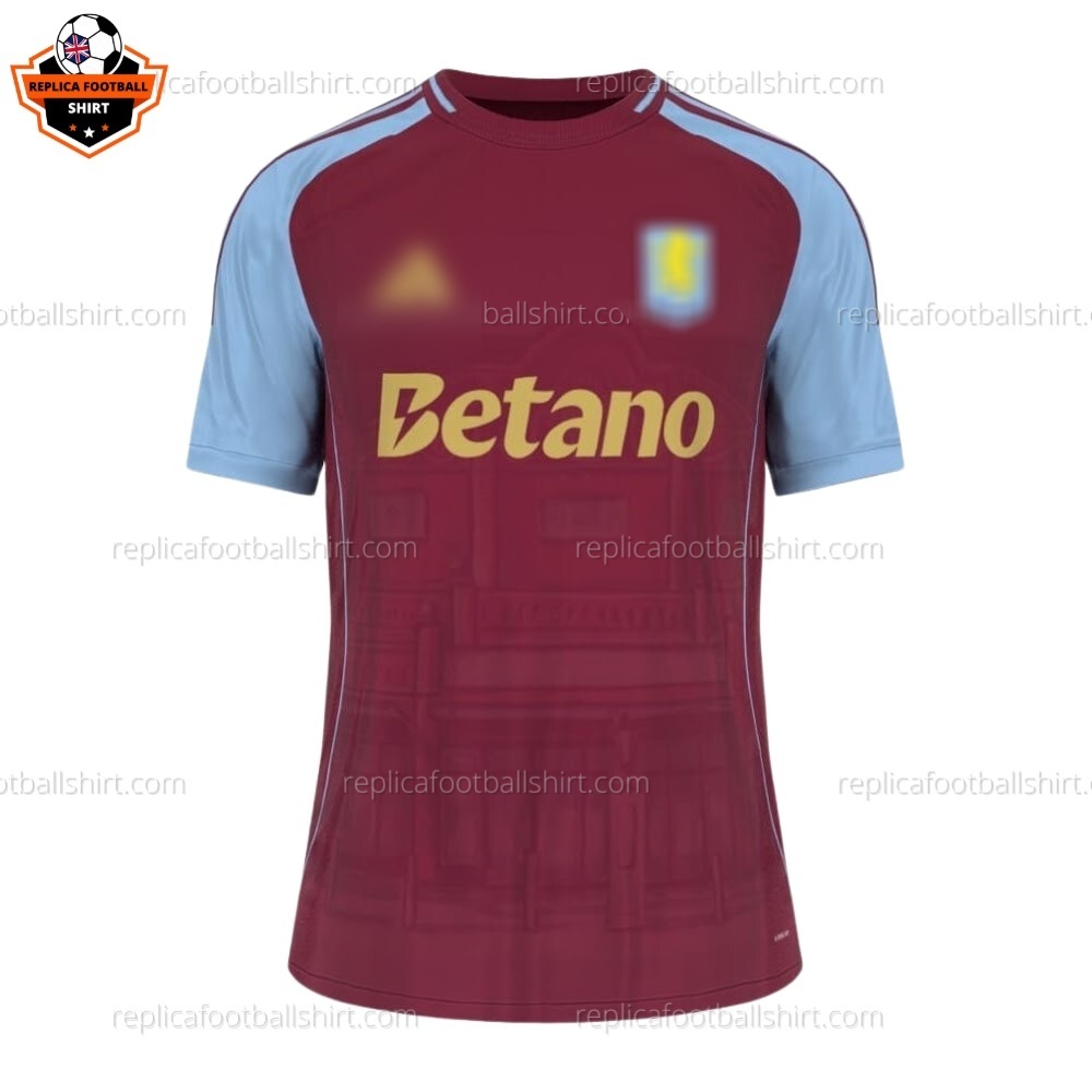 Aston Villa Home Replica Football Shirt 2025/26 - Front View