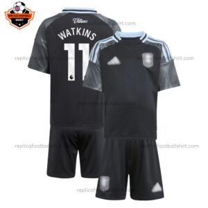 Aston Villa Away Kid Replica Football Kit 2025/26 WATKINS 11 Printed Full View