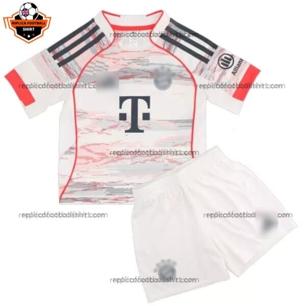 Bayern Munich Away Kid Replica Football Kit 2025/26 - Front View