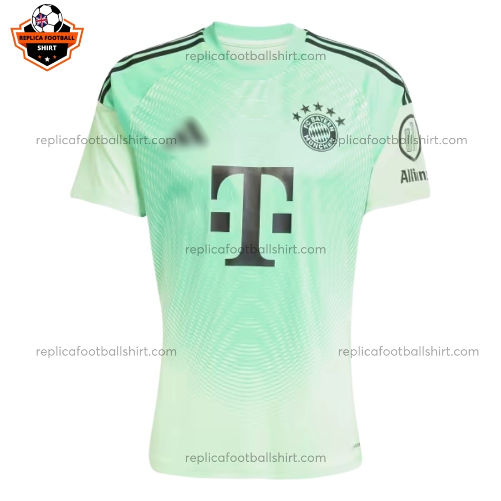 Bayern Munich Green Goalkeeper Men Replica Football Shirt 2025/26 Front View