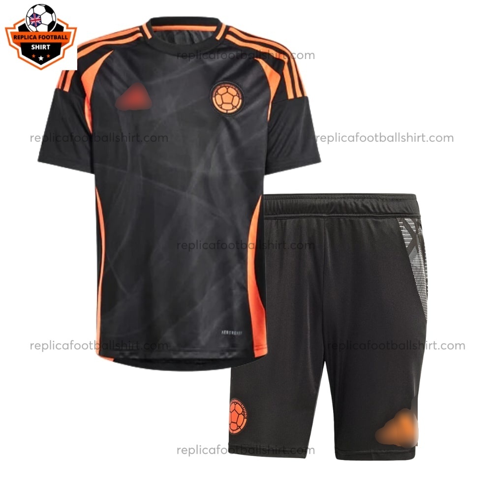 Colombia Away for Men and Kid Replica Football Kit 2024/25 - Front View