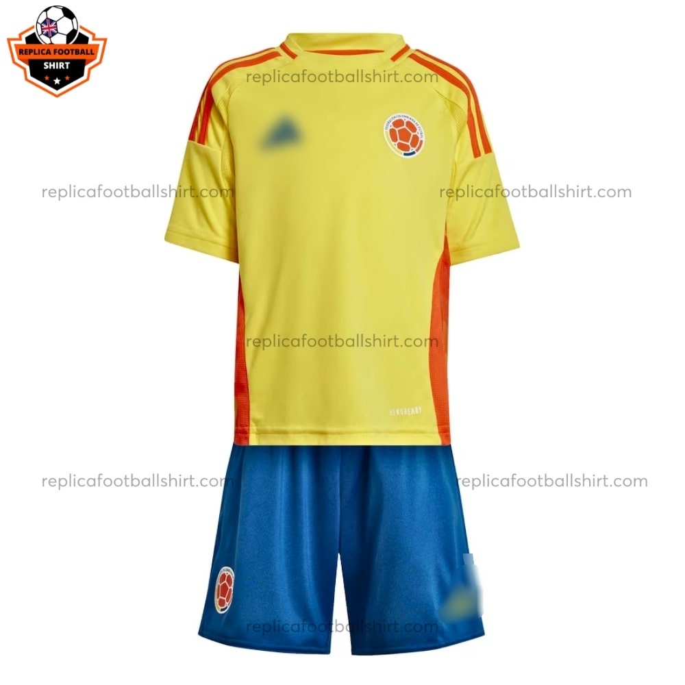 Colombia Home for Men and Kid Replica Football Kit 2024/25 - Front View