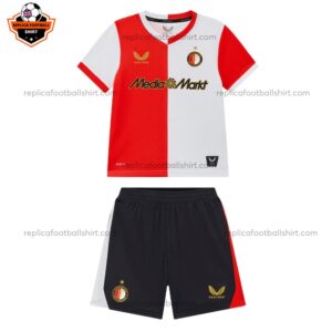 Feyenoord Home Kid Replica Football Kit 2025/26 Front View