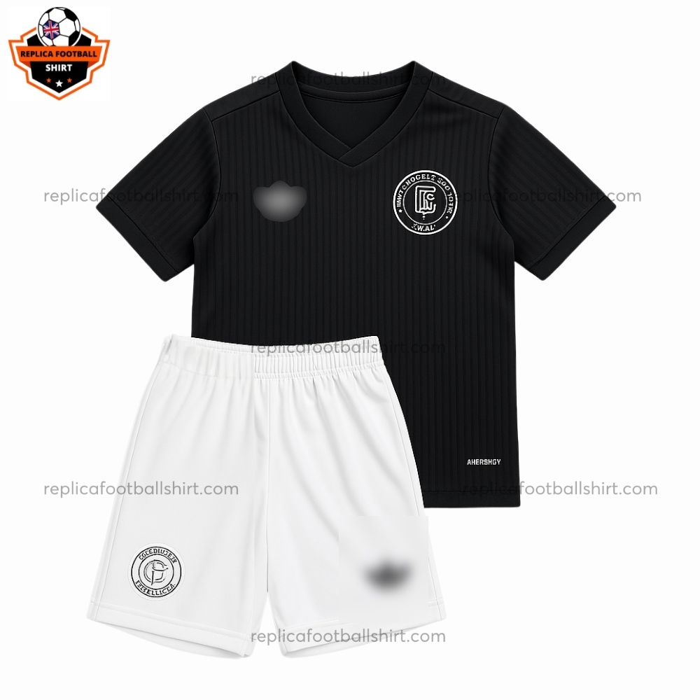 Germany Black 125th Anniversary Kid Replica Football Kits 2025/26 - Front View