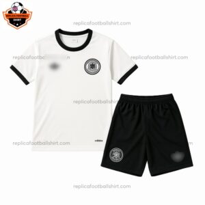 Germany White 125th Anniversary Kid Replica Football Kits 2025/26 - Front VIew