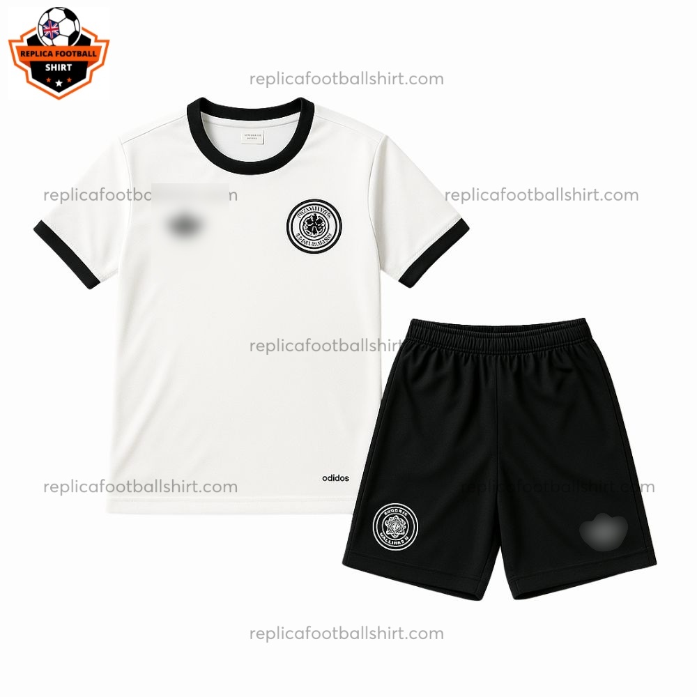 Germany White 125th Anniversary Kid Replica Football Kits 2025/26 - Front VIew
