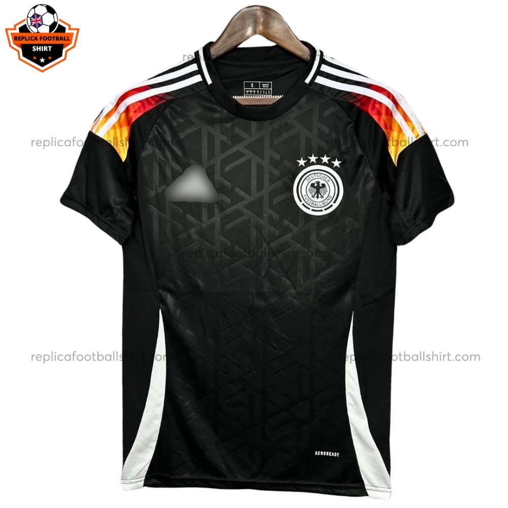 Germany Black Pre-Match Men Replica Football Shirt 2024 - Front View