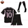 Inter Miami Away Kid Replica Football Kit 2023/24 MESSI 10 Printed - Front View