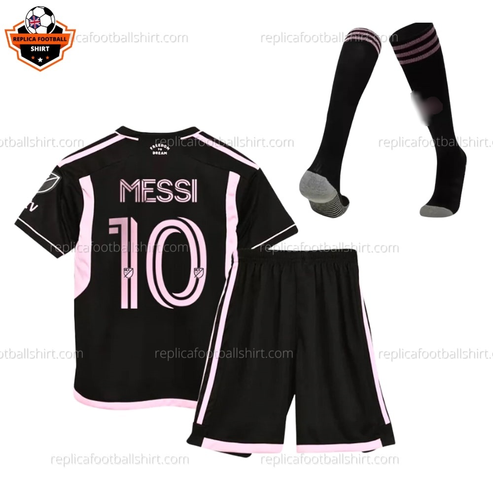 Inter Miami Away Kid Replica Football Kit 2023/24 MESSI 10 Printed - Front View