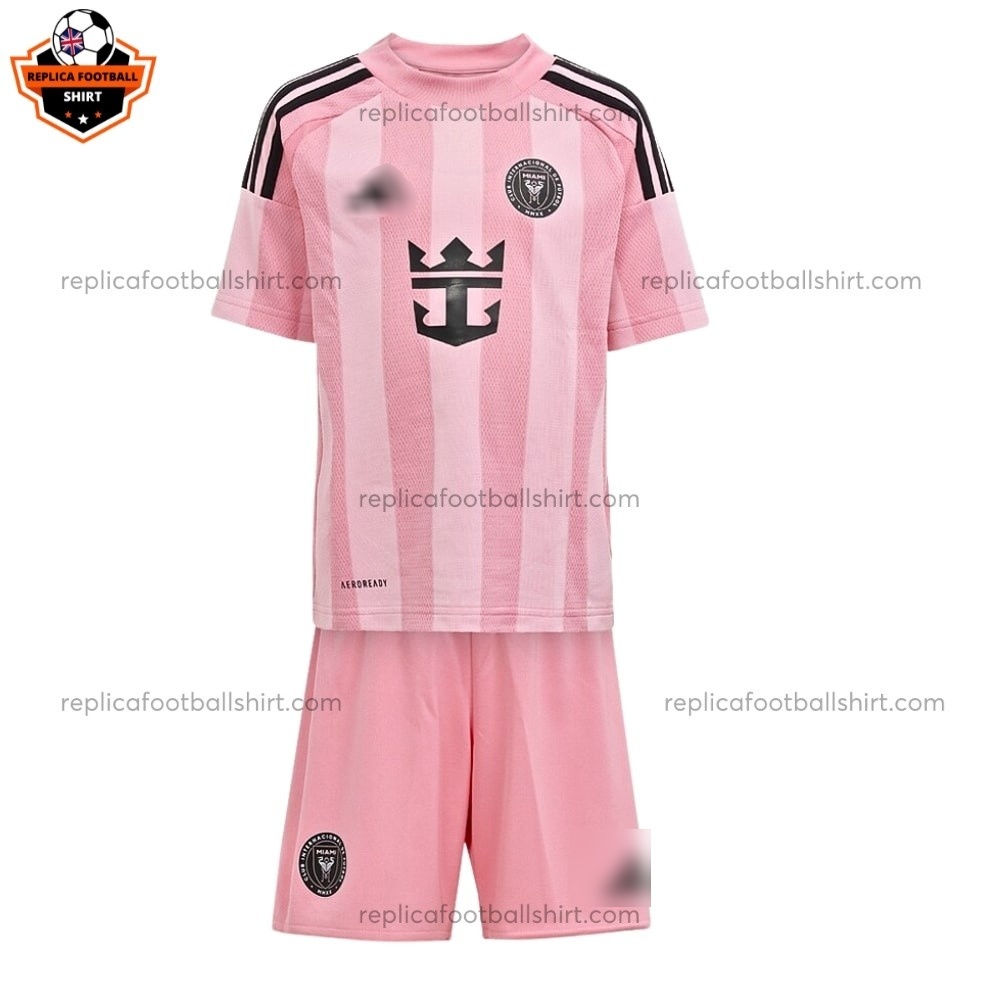 Inter Miami Home Men And Kid Replica Football Kit 2025/26 - Front View