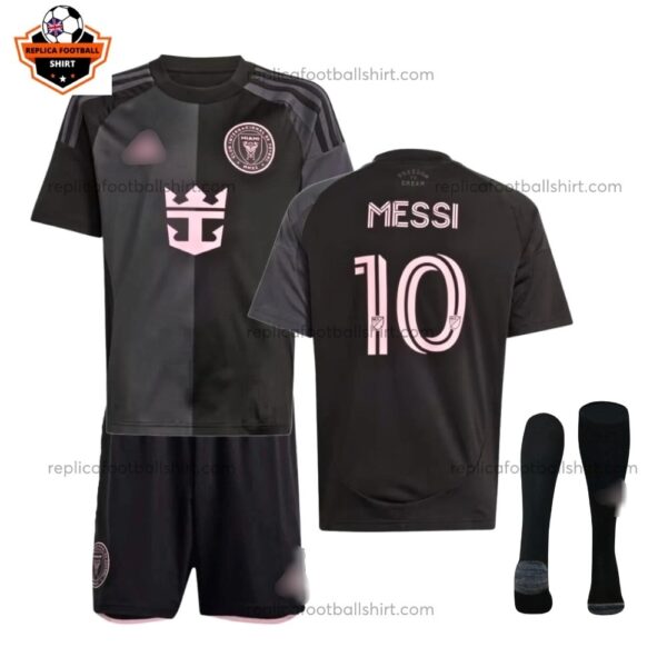 Inter Miami Away Kid Replica Football Kit 2024/25 MESSI 10 Printed - Over View