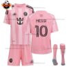 Inter Miami MESSI 10 Home Men And Kid Replica Football Kit 2025/26 - Front View