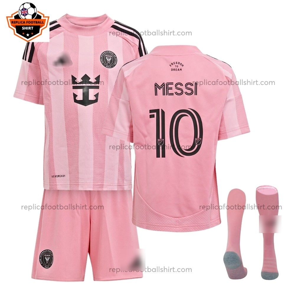 Inter Miami MESSI 10 Home Men And Kid Replica Football Kit 2025/26 - Front View