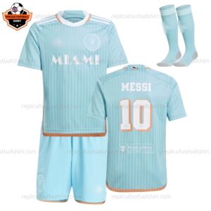 Inter Miami MESSI 10 Third Kid Replica Football Kit 2024/25 - Front View