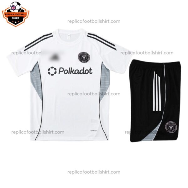 Inter Miami White Pre Match Training Men And Kid Replica Football Kit 2025/26 - Details