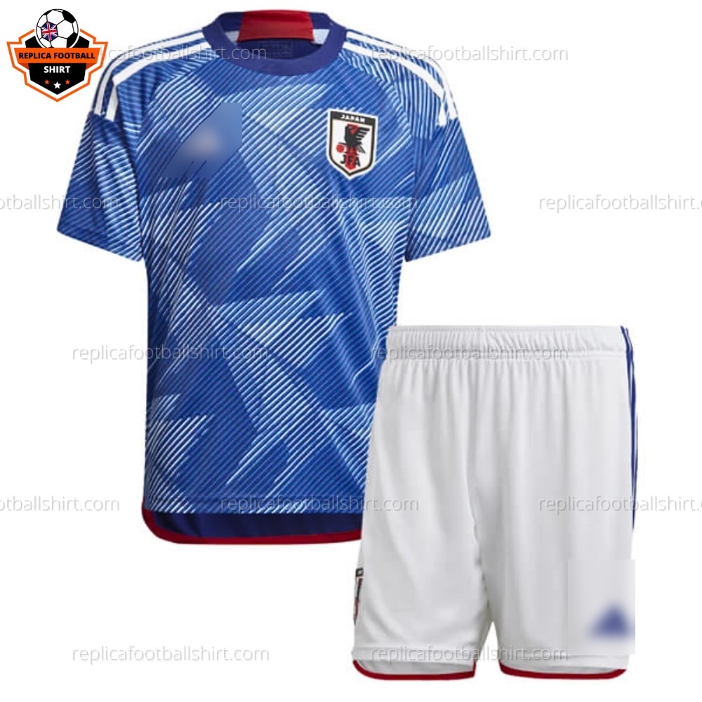 Japan Home Kids World Cup Replica Football Kit 2022 - Front view