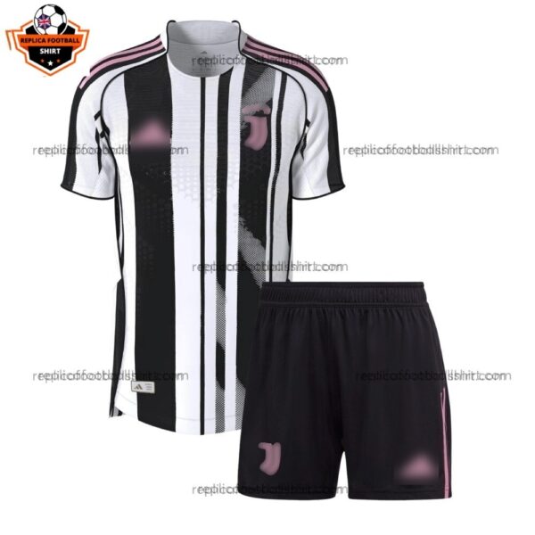 Juventus Home Kid Replica Football Kit 2025/26 - Front View