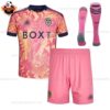 Leeds United Third Kid Replica Football Kit 2023/24 - Front View