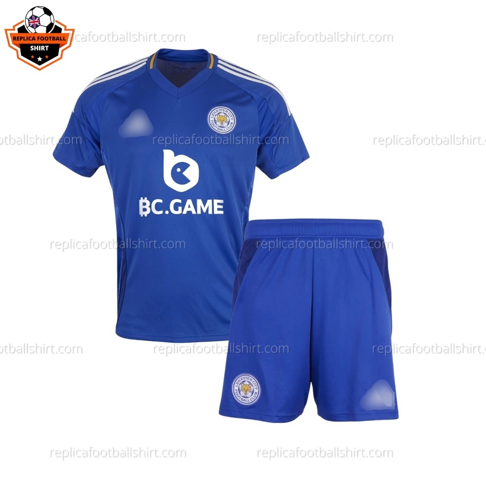 Leicester City Home Kid Replica Football Kit 2024/25 - Front View