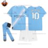 Manchester City Home Kid Replica Football Kit 2025/26 GREALISH 10 Printed Full View