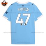 Manchester City FODEN 47 Home Kid Replica Football Kit 2025/26 Printed