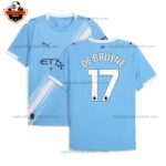 Manchester City DE BRUYNE 17 Home Men Replica Football Shirt 2025/26 Printed