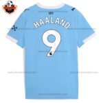 Manchester City HAALAND 9 Home Men Replica Football Shirt 2025/26 Printed