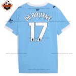 Manchester City DE BRUYNE 17 Home Men Replica Football Shirt 2025/26 Printed