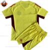 Manchester United Yellow Goalkeeper Kid Replica Football Kit 2023/24 -Front View