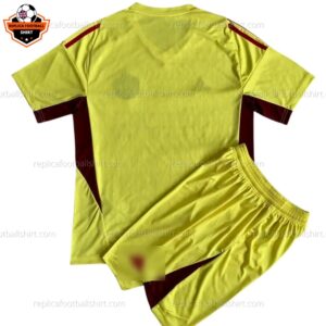 Manchester United Yellow Goalkeeper Kid Replica Football Kit 2023/24 -Front View
