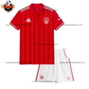 Nottingham Forest Home Kid Replica Football Kit 2025/26 - Front View