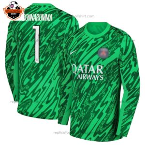Paris Saint Germain Goalkeeper Men Replica Football Shirt 2024/25 DONNARUMMA 1 Printed Full View
