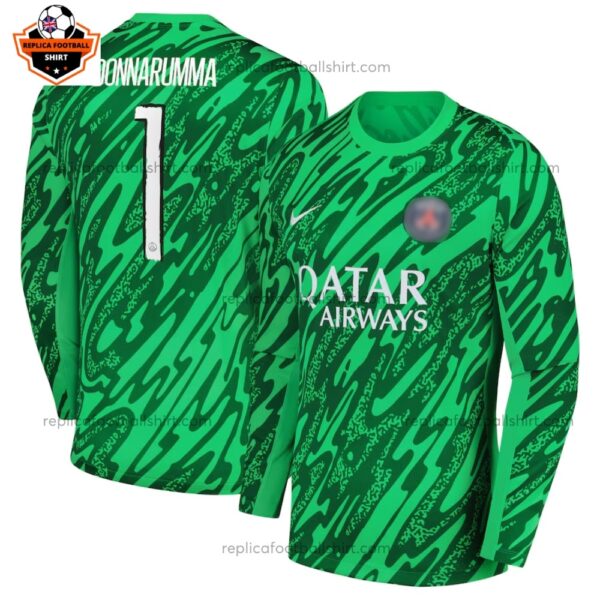 Paris Saint Germain Goalkeeper Men Replica Football Shirt 2024/25 DONNARUMMA 1 Printed Full View