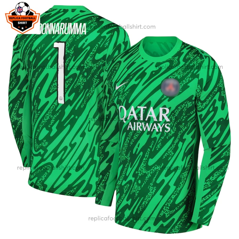 Paris Saint Germain Goalkeeper Men Replica Football Shirt 2024/25 DONNARUMMA 1 Printed Full View