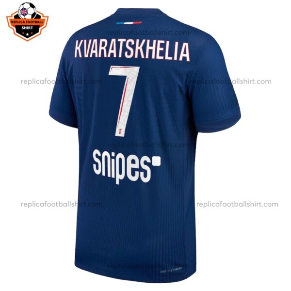 Paris Saint Germain Home Men Replica Football Shirt 2024/25 KVARATSKHELIA 7 Printed