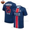 Paris Saint Germain Home Men Replica Football Shirt 2024/25 CHAMPIONS 25 Printed Full View