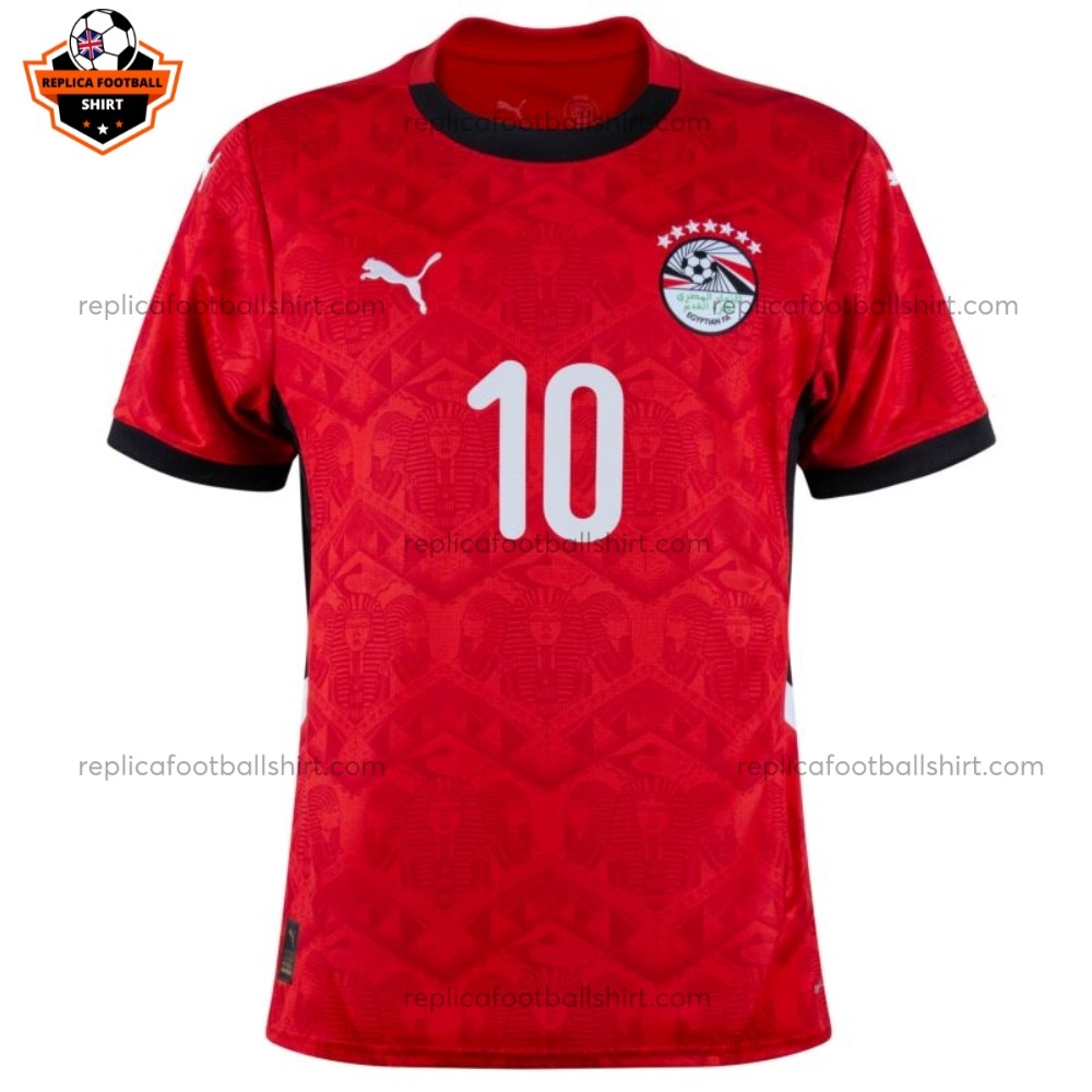 Egypt Home Men Replica Football Shirt 2025/26 M.SALAH 10 Printed Front View