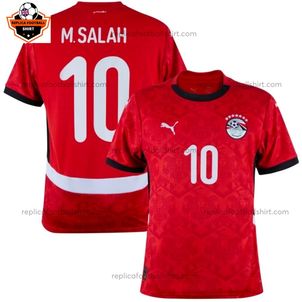 Egypt Home Men Replica Football Shirt 2025/26 M.SALAH 10 Printed Full View