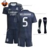 Real Madrid BELLINGHAM 5 Away Kid Replica Football Kit 2025/26 Full View